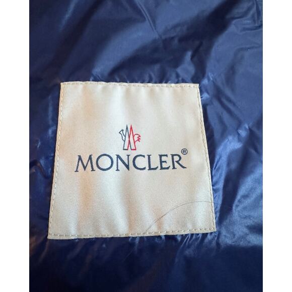 Men's Moncler Blue Gilet Gui Down Filled Vest Jacket Size XXL - Picture 4 of 16